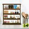 Wall Hanging Wood Spice Holder 4 Tier Vertical Kitchen Rack Spice Storage Shelf